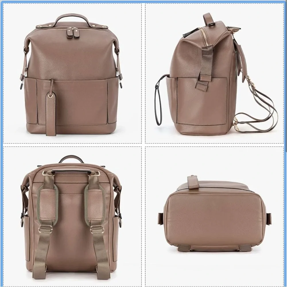 vegan leather Diaper Bag